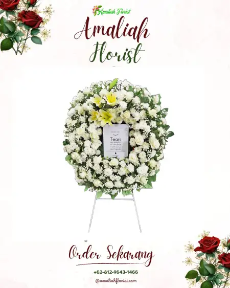 Krans Bunga Duka Ballroom Wedding Cibinong